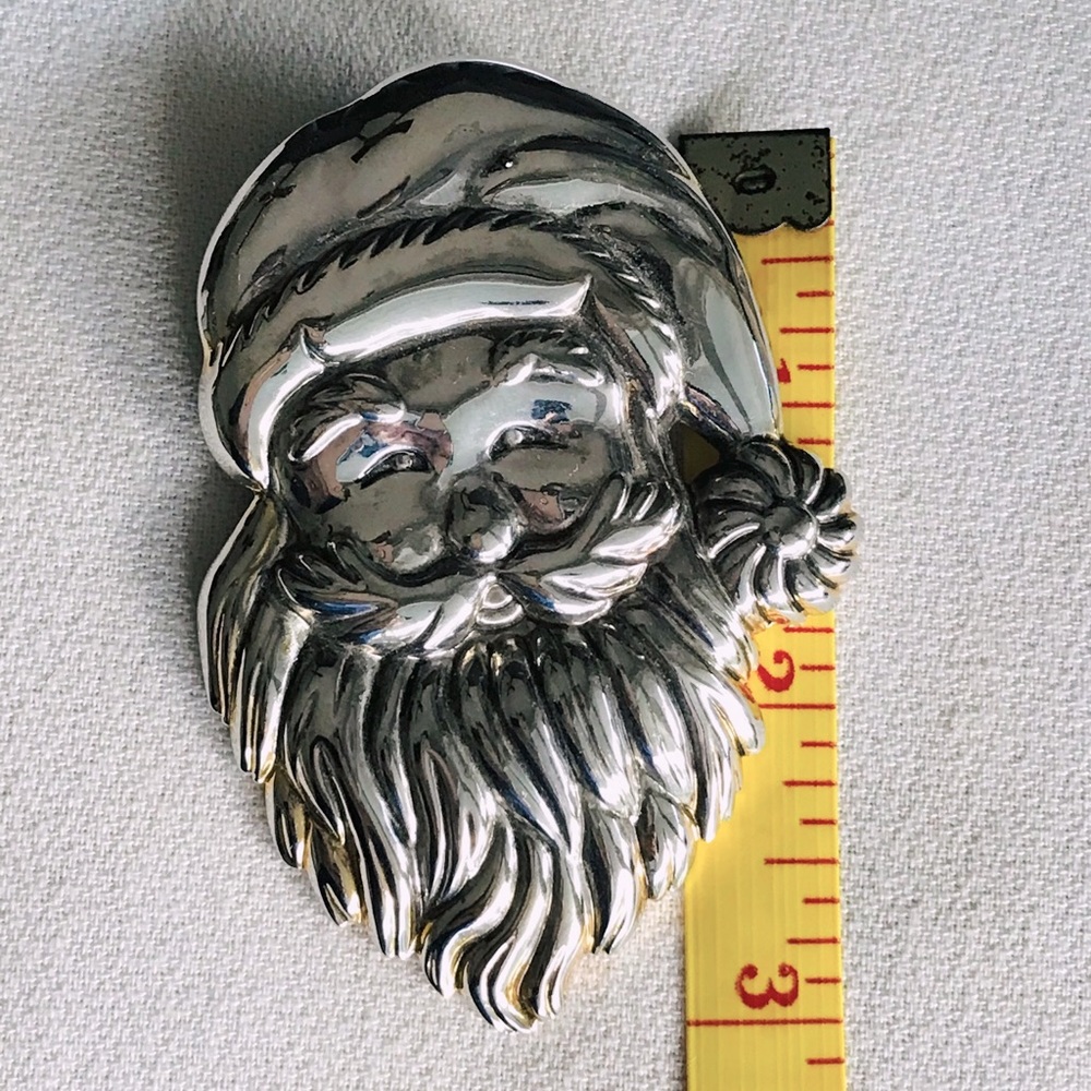 Santa Pin & Clip Earring Set